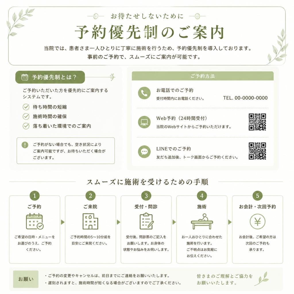 予約システムのご案内
