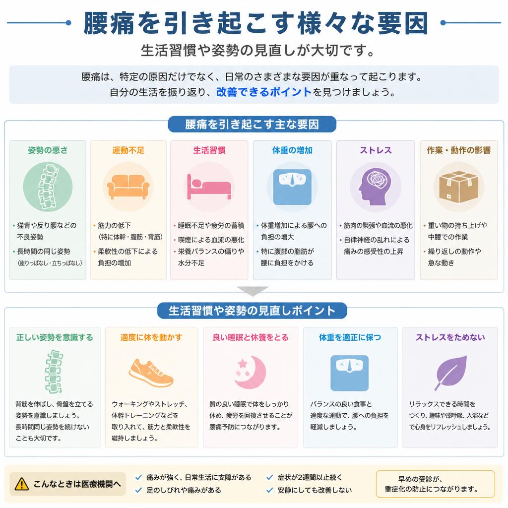 2. 腰痛の原因とは？