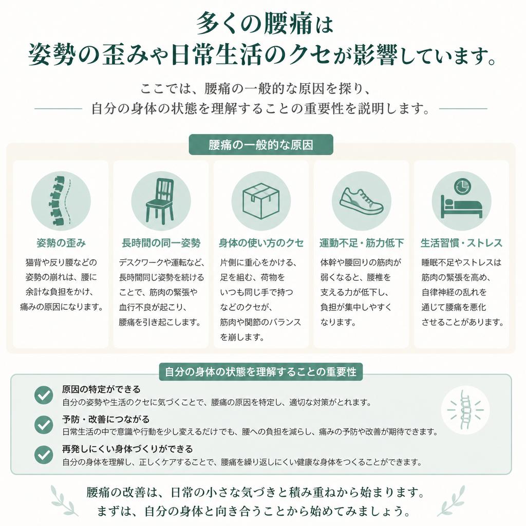 腰痛の原因とは？