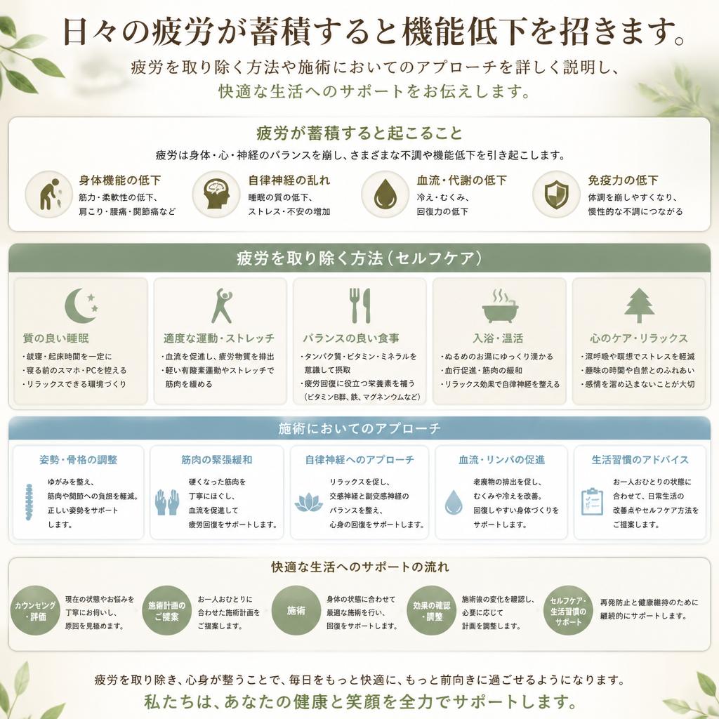 疲労回復の大切さ
