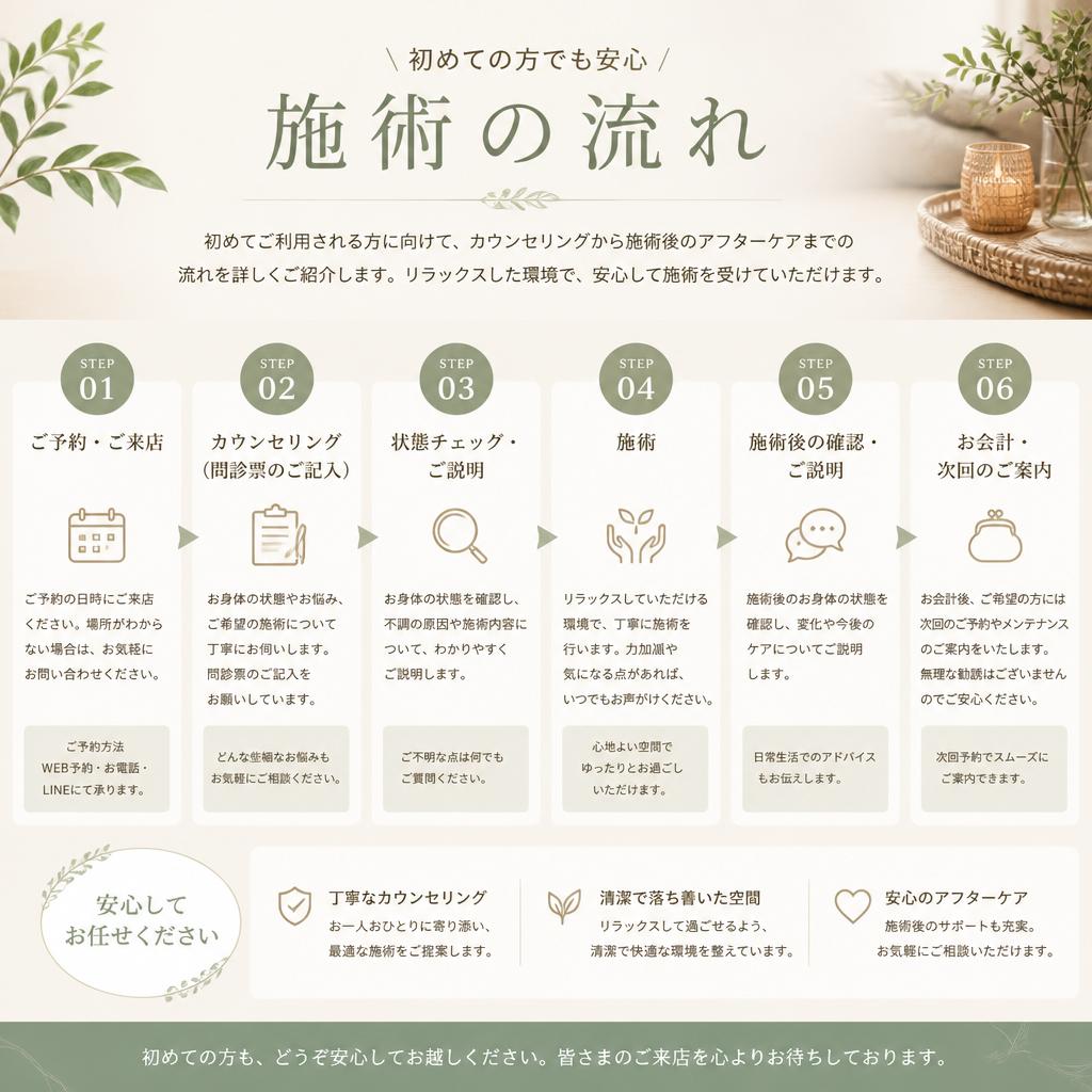 施術の流れ