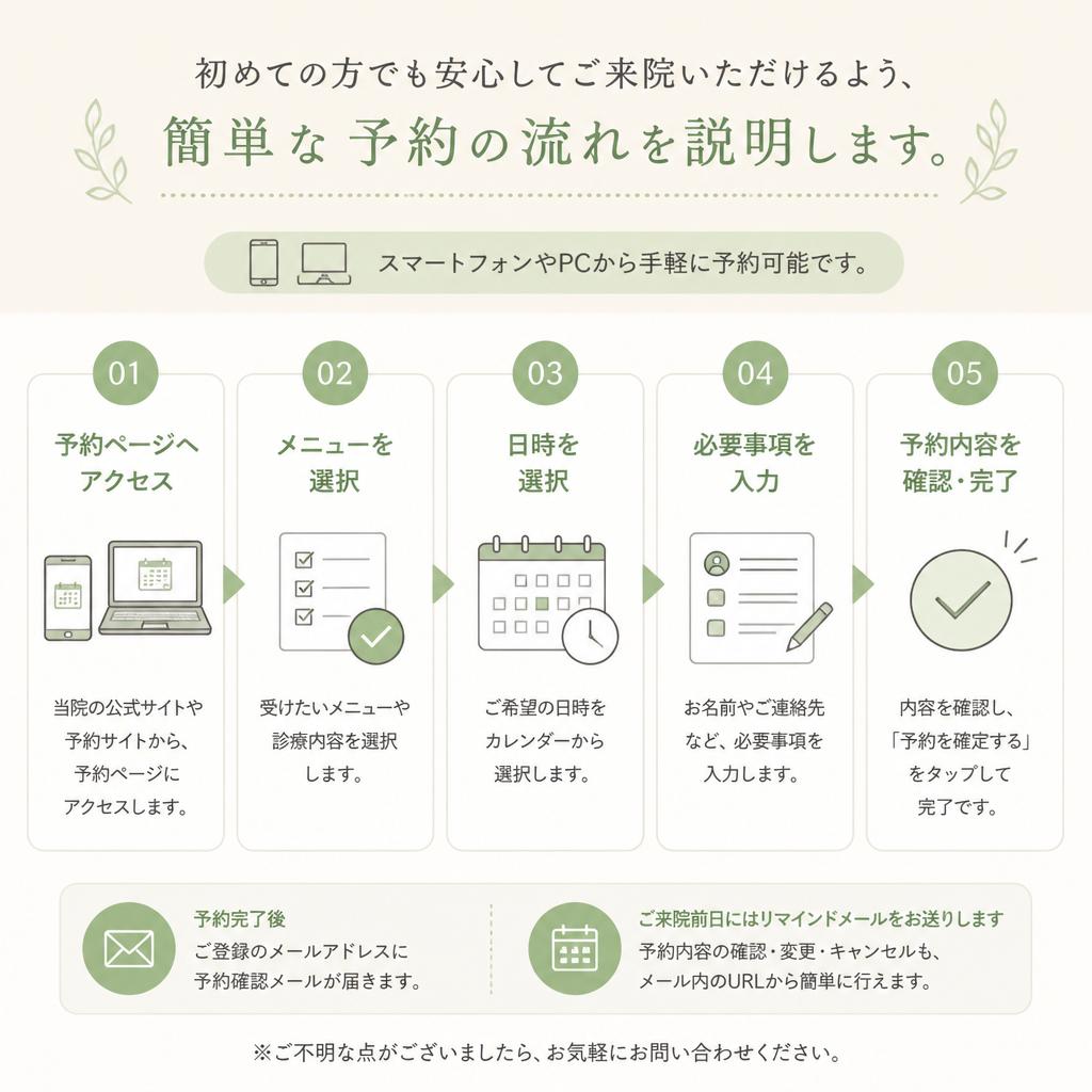予約の流れ