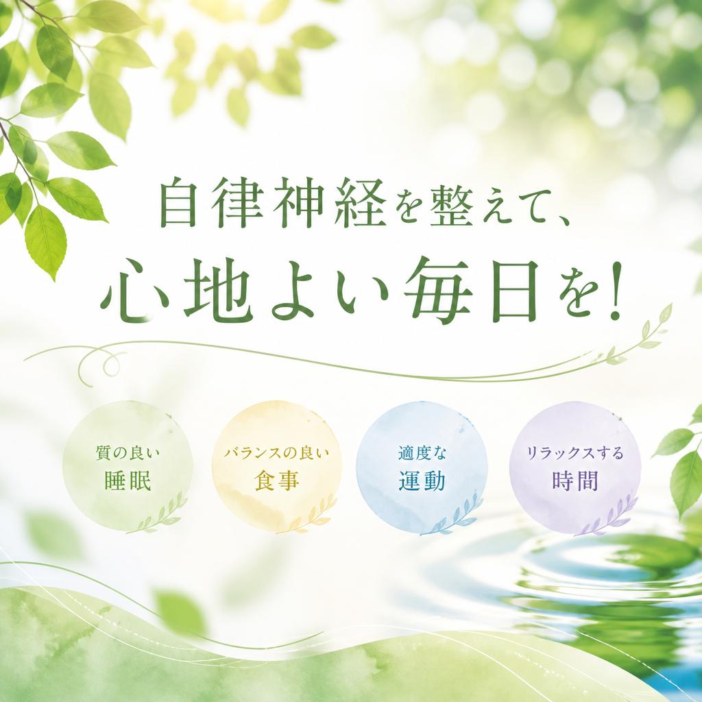 自律神経を整えて、心地よい毎日を！