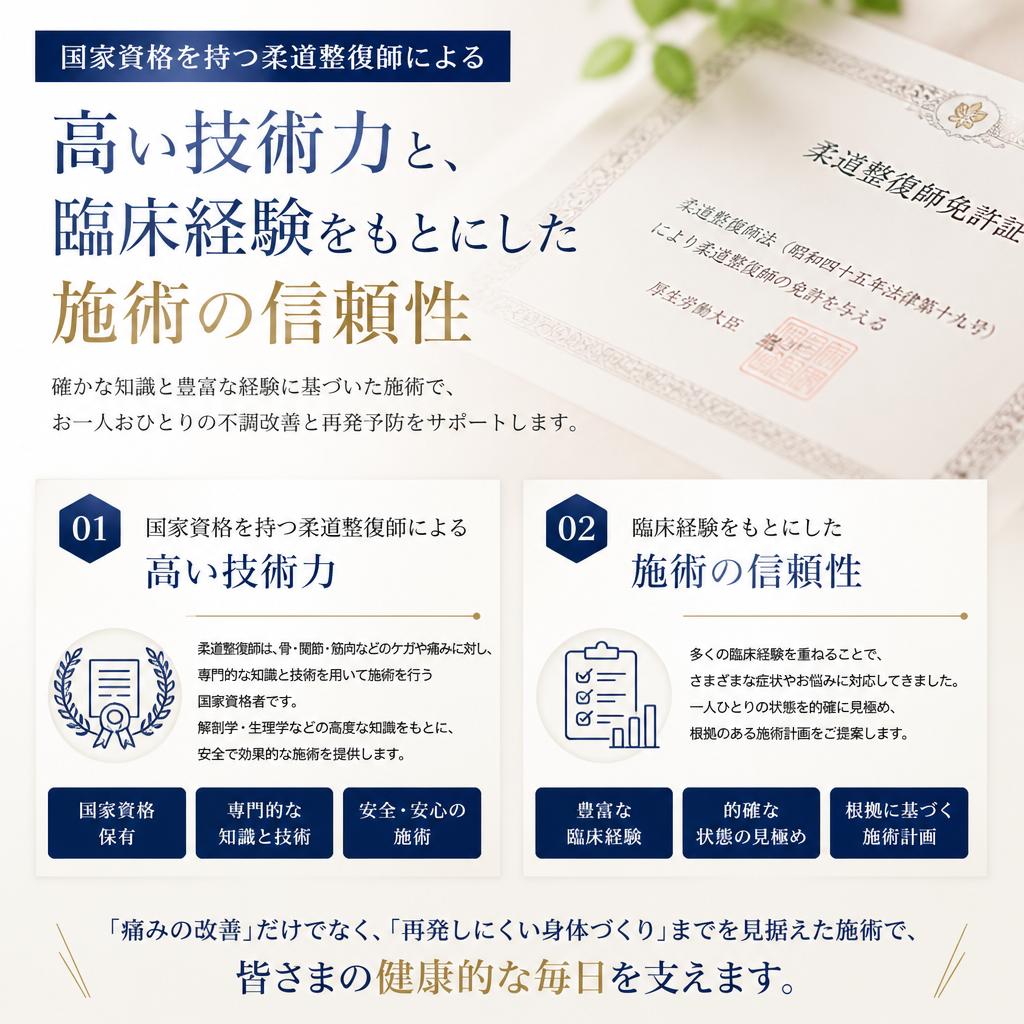 4. 高い専門技術と豊富な経験