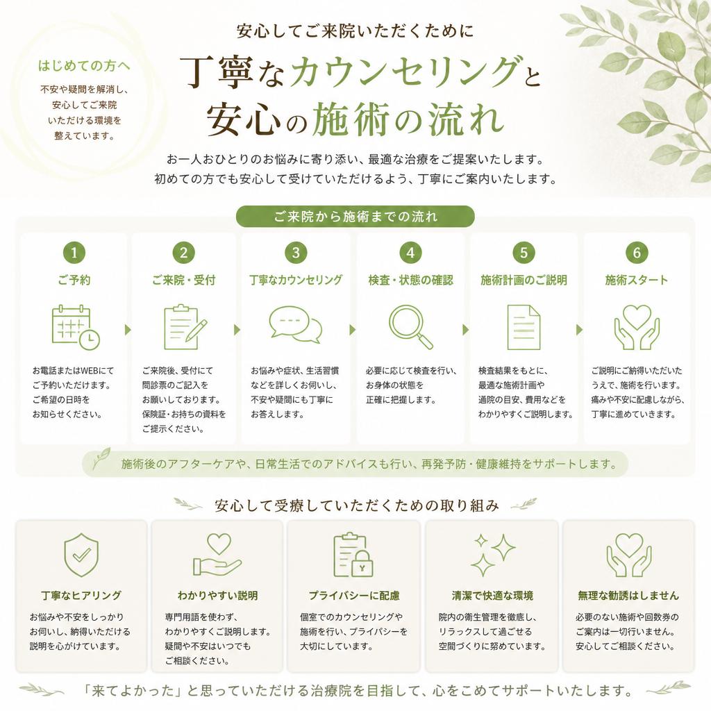 5. 初めての方も安心のサポート体制