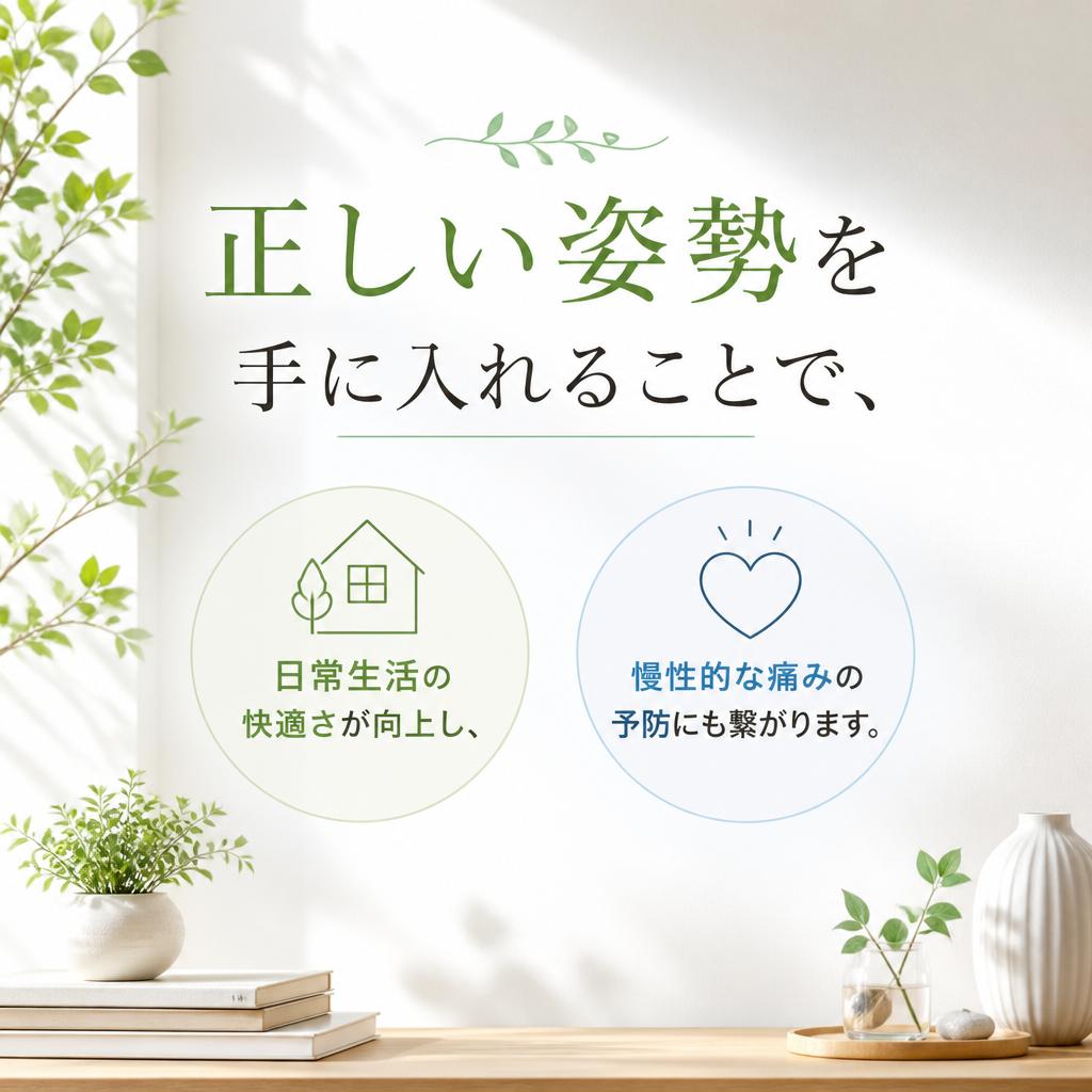 姿勢改善がもたらす健康効果