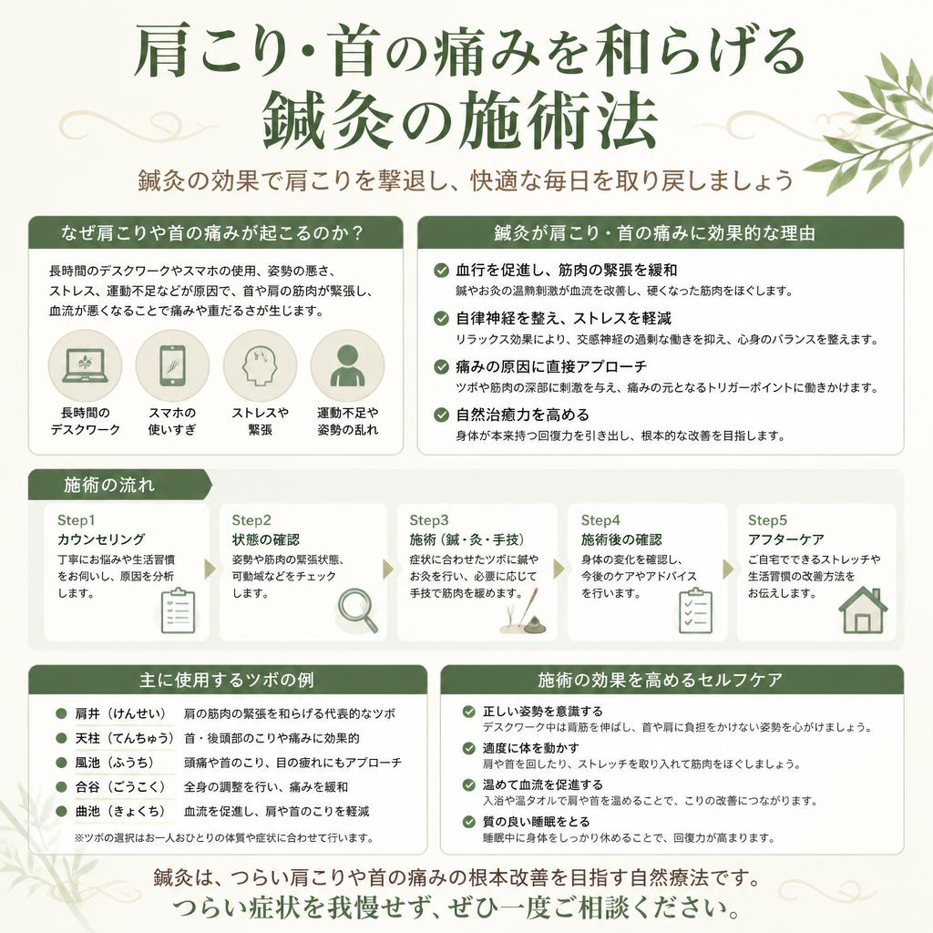 肩こり解消法：鍼灸の力で体を軽く！
